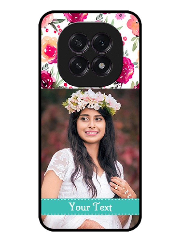 Custom Oppo F29 5G Custom Metal Phone Case - Water Colors Floral Design