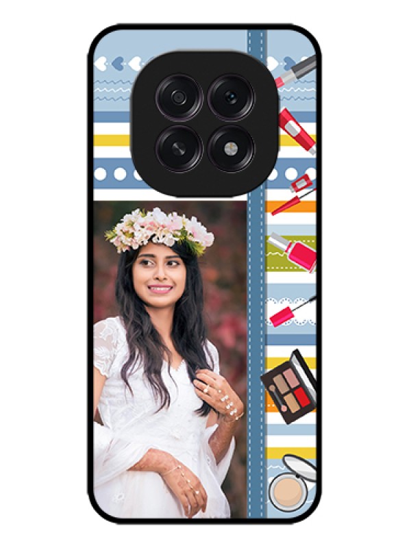 Custom Oppo F29 5G Custom Metal Phone Case - Makeup Icons Design