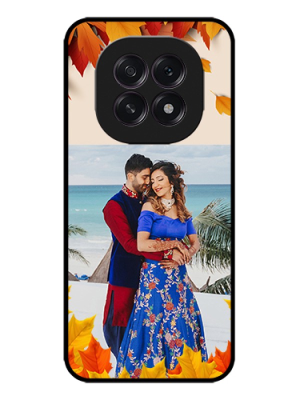 Custom Oppo F29 5G Custom Metal Phone Case - Autumn Maple Leaves Design