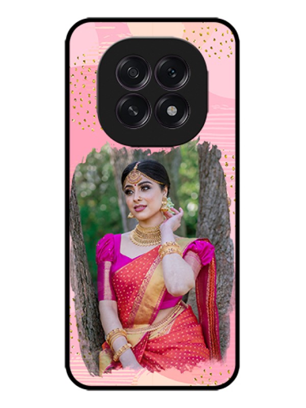 Custom Oppo F29 5G Custom Metal Phone Case - Gold Glitter Splash Design