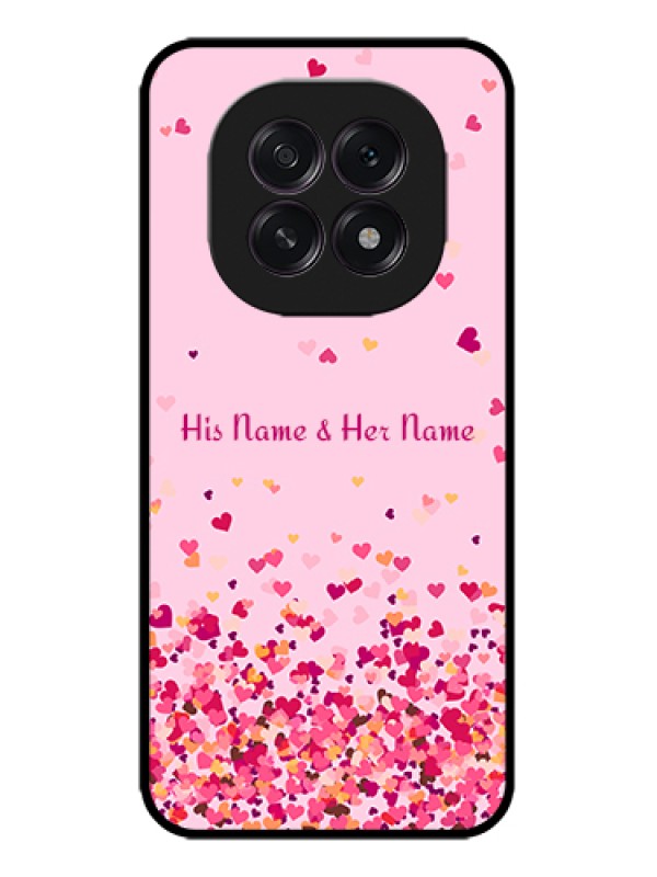 Custom Oppo F29 5G Custom Metal Phone Case - Floating Hearts Design
