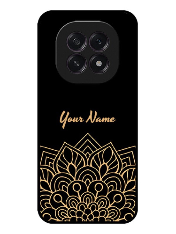Custom Oppo F29 5G Custom Metal Phone Case - Golden Mandala Design