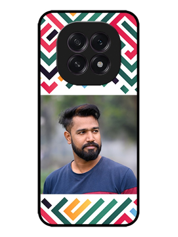 Custom Oppo F29 5G Custom Metal Phone Case - Colorful Maze Pattern Design