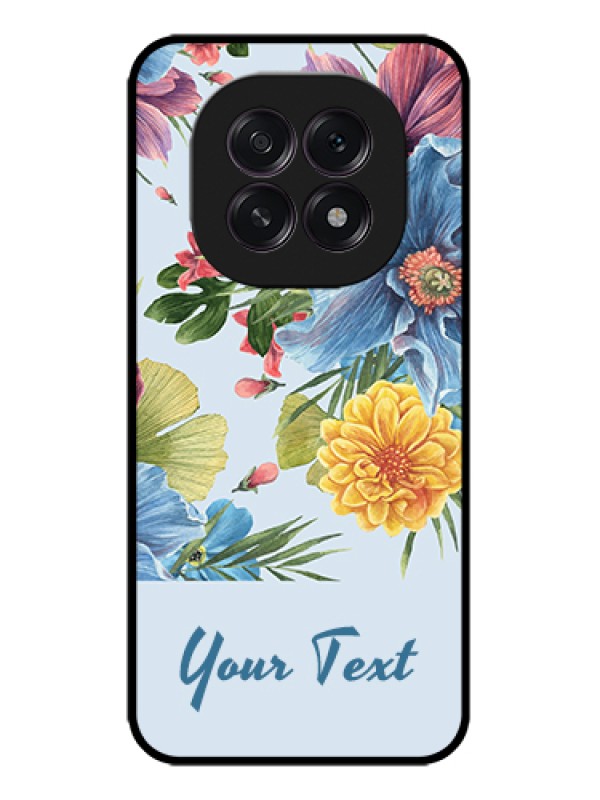 Custom Oppo F29 5G Custom Metal Phone Case - Stunning Watercolored Flowers Painting Design