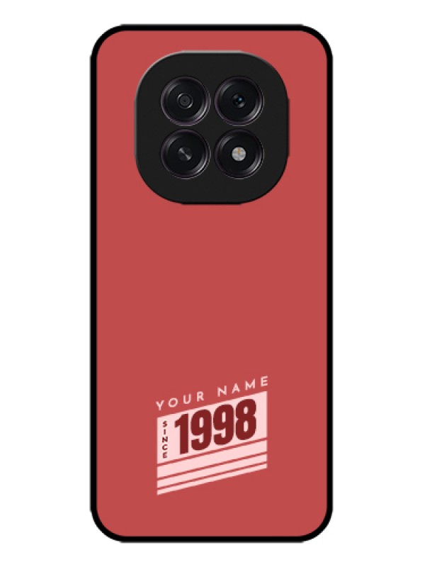 Custom Oppo F29 5G Custom Metal Phone Case - Red Custom Year Of Birth Design