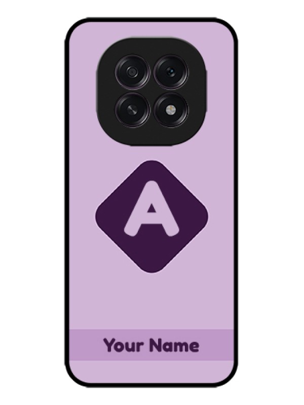 Custom Oppo F29 5G Custom Metal Phone Case - Custom Letter In Curved Badge Design