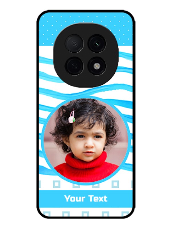 Custom Oppo F29 Pro 5G Custom Metal Phone Case - Simple Blue Case Design