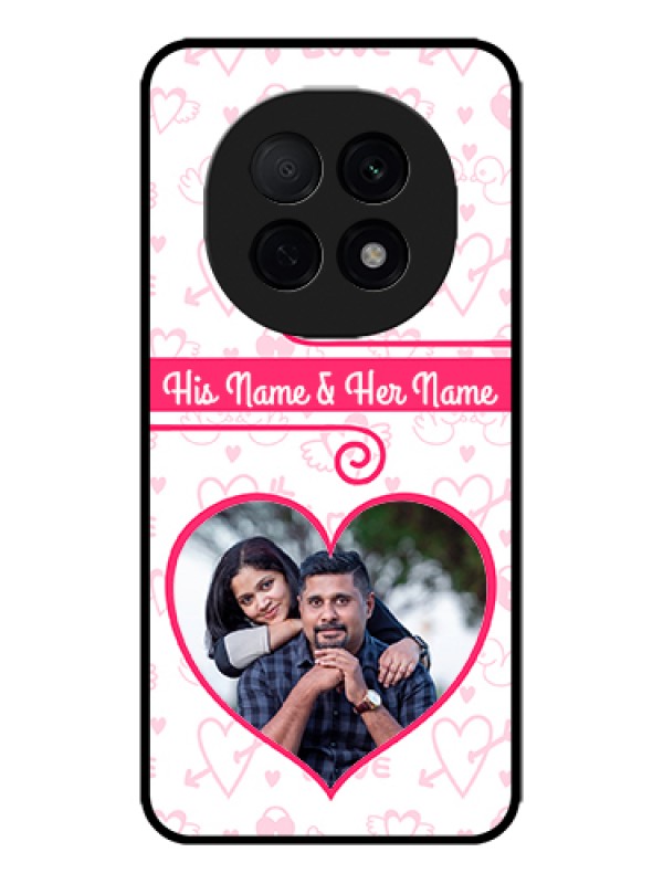 Custom Oppo F29 Pro 5G Custom Metal Phone Case - Heart Shape Love Design