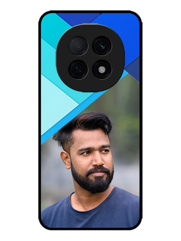 Custom Oppo F29 Pro 5G Custom Metal Phone Case - Blue Pattern Design