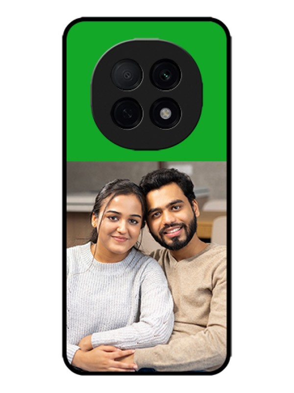 Custom Oppo F29 Pro 5G Custom Metal Phone Case - Green Pattern Design