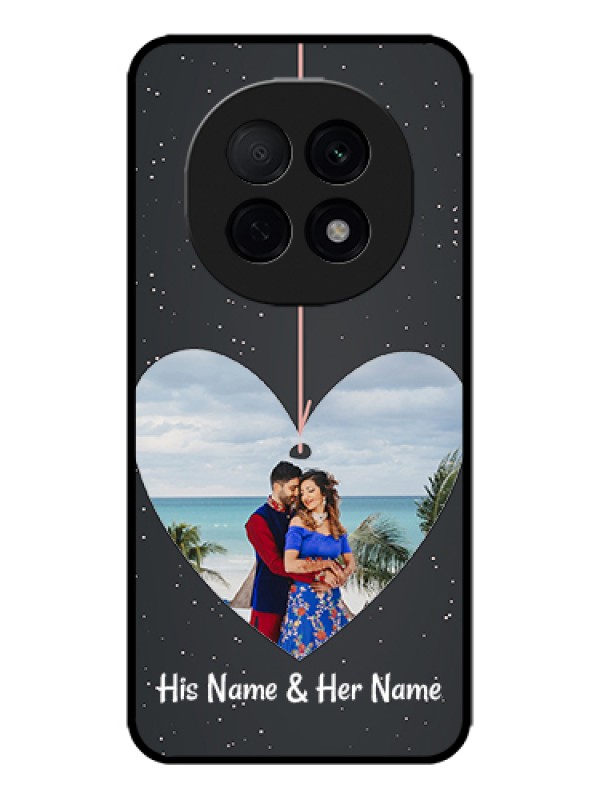 Custom Oppo F29 Pro 5G Custom Metal Phone Case - Hanging Heart Design