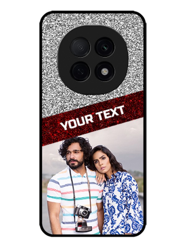 Custom Oppo F29 Pro 5G Custom Metal Phone Case - Image Holder With Glitter Strip Design