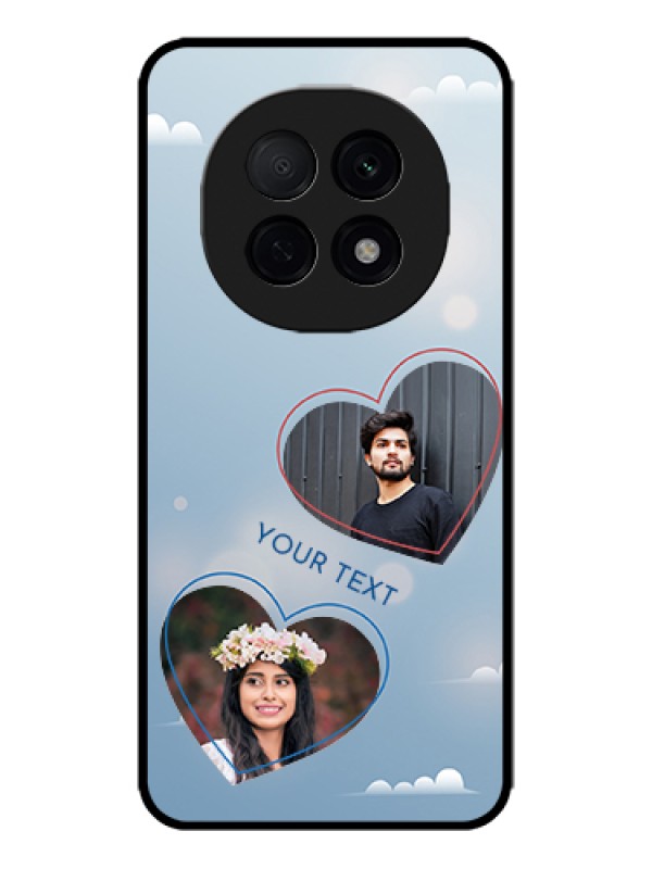 Custom Oppo F29 Pro 5G Custom Metal Phone Case - Blue Color Couple Design