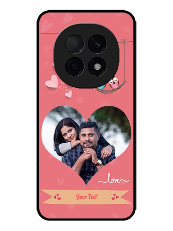 Custom Oppo F29 Pro 5G Custom Metal Phone Case - Peach Color Love Design