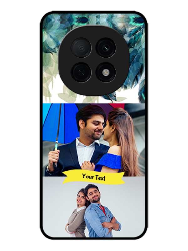 Custom Oppo F29 Pro 5G Custom Metal Phone Case - Image With Boho Peacock Feather Design