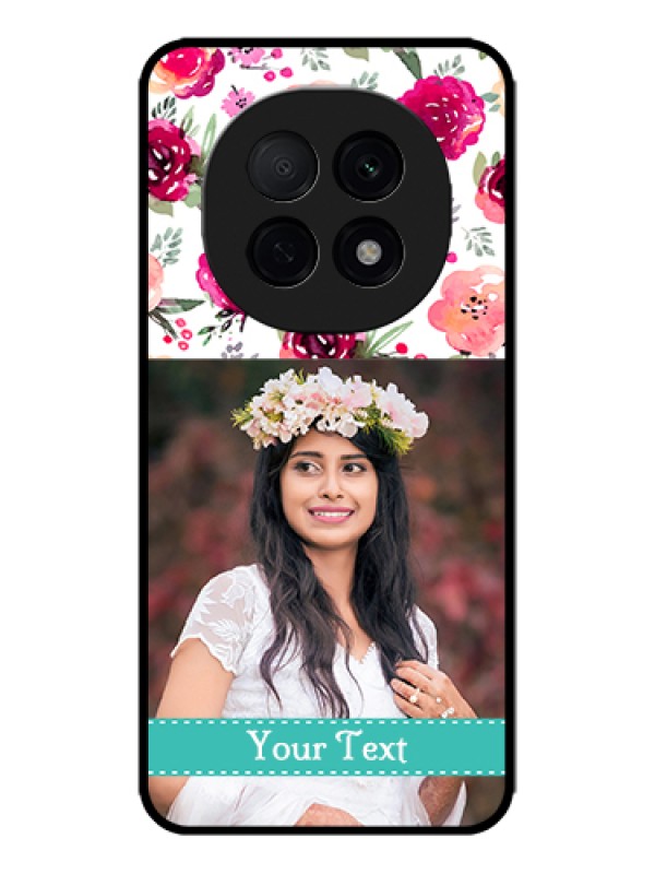 Custom Oppo F29 Pro 5G Custom Metal Phone Case - Water Colors Floral Design