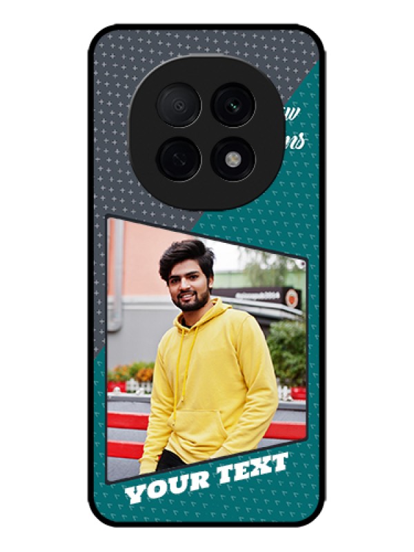 Custom Oppo F29 Pro 5G Custom Metal Phone Case - Background Pattern Design With Quote