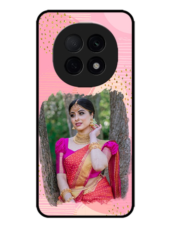 Custom Oppo F29 Pro 5G Custom Metal Phone Case - Gold Glitter Splash Design