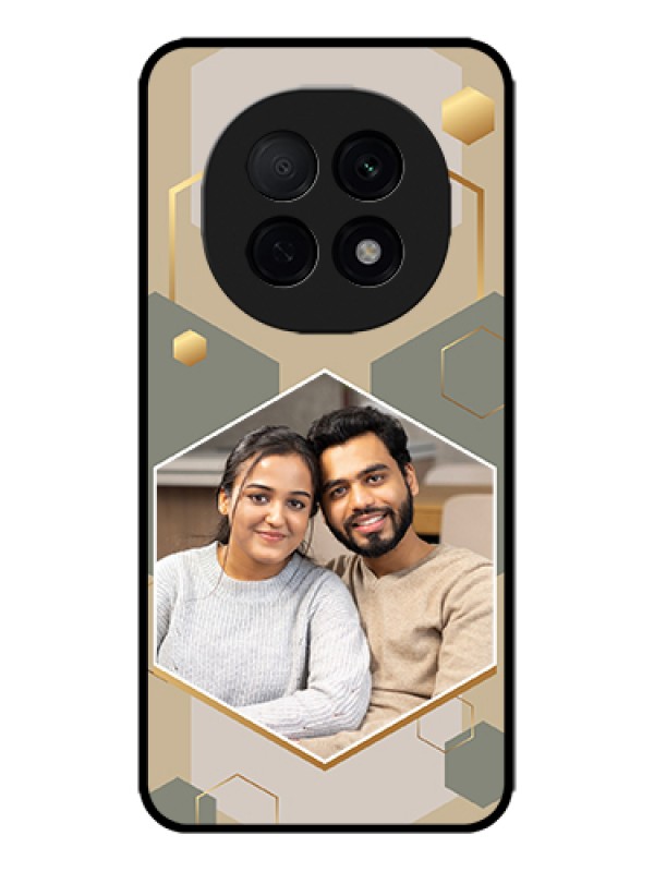 Custom Oppo F29 Pro 5G Custom Metal Phone Case - Stylish Hexagon Pattern Design