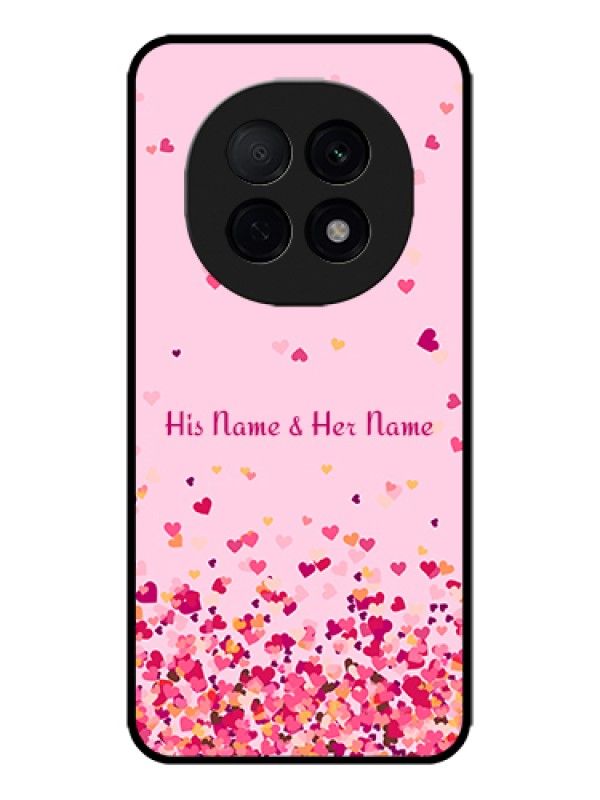 Custom Oppo F29 Pro 5G Custom Metal Phone Case - Floating Hearts Design