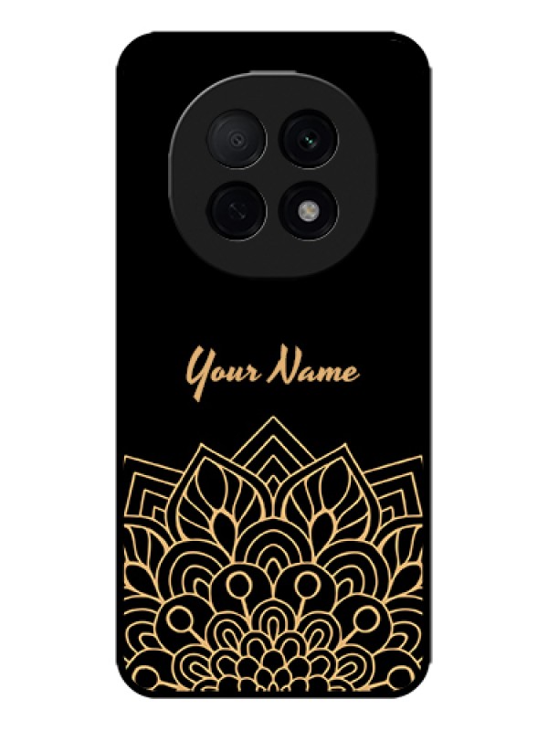 Custom Oppo F29 Pro 5G Custom Metal Phone Case - Golden Mandala Design