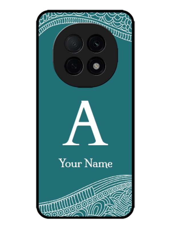 Custom Oppo F29 Pro 5G Custom Metal Phone Case - Line Art Pattern With Custom Name Design