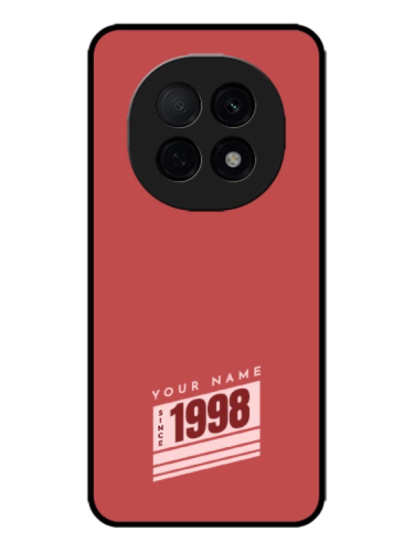 Custom Oppo F29 Pro 5G Custom Metal Phone Case - Red Custom Year Of Birth Design