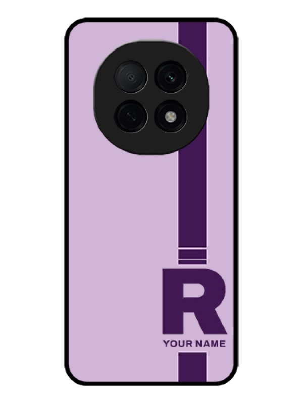 Custom Oppo F29 Pro 5G Custom Metal Phone Case - Simple Dual Tone Stripe With Name Design