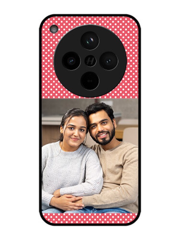 Custom Find X8 5G Custom Metal Phone Case - White Dotted Design