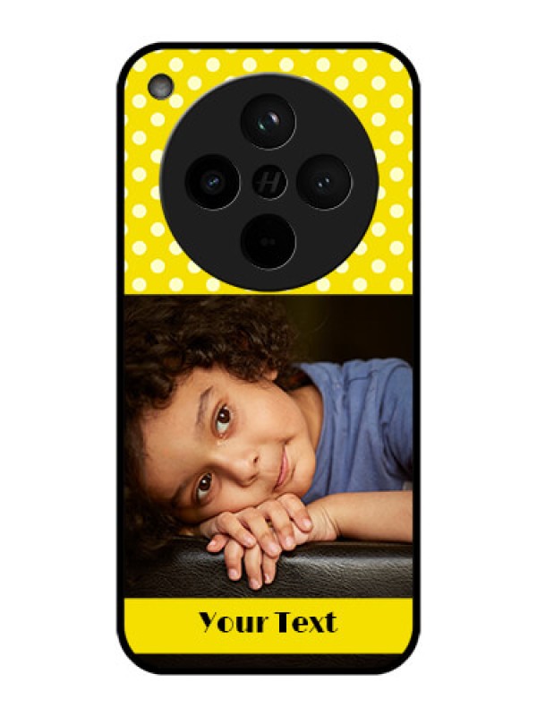 Custom Find X8 5G Custom Metal Phone Case - Bright Yellow Case Design