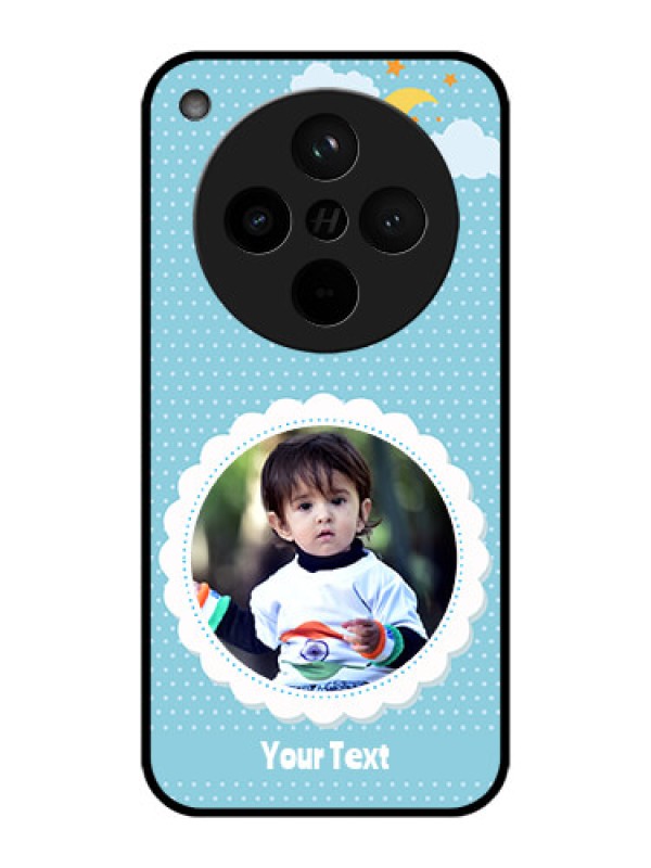 Custom Find X8 5G Custom Metal Phone Case - Violet Pattern Design