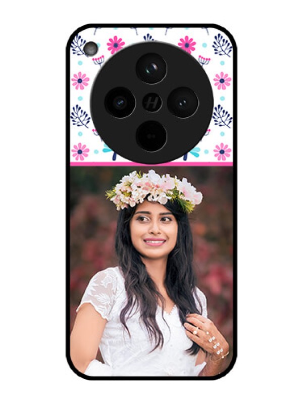 Custom Find X8 5G Custom Metal Phone Case - Colorful Flower Design