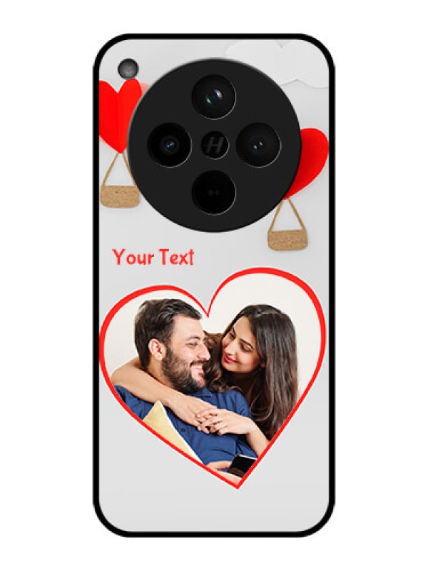 Custom Find X8 5G Custom Metal Phone Case - Parachute Love Design