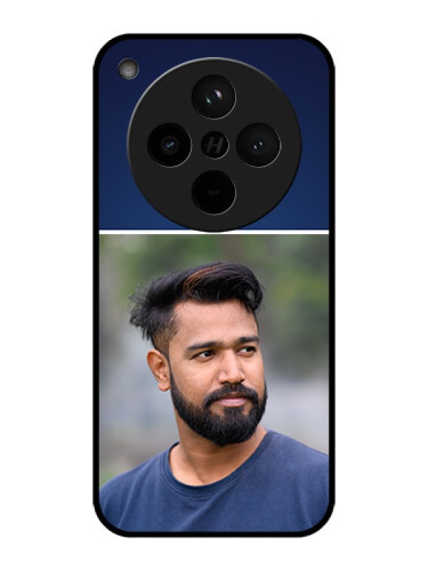 Custom Find X8 5G Custom Metal Phone Case - Simple Royal Blue Design