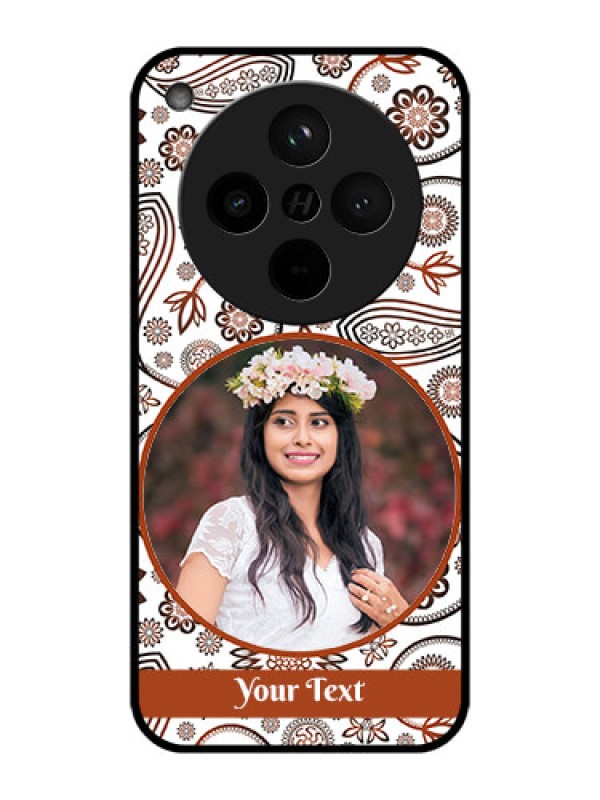 Custom Find X8 5G Custom Metal Phone Case - Abstract Flower Design