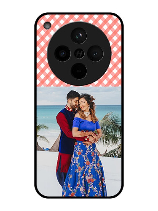 Custom Find X8 5G Custom Metal Phone Case - Pink Pattern Design