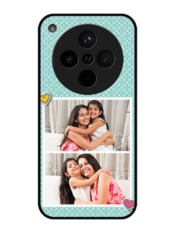 Custom Find X8 5G Custom Metal Phone Case - 2 Image Holder With Pattern Design