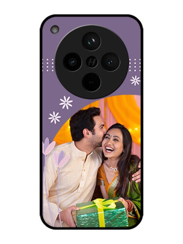 Custom Find X8 5G Custom Metal Phone Case - Lavender Flowers Design