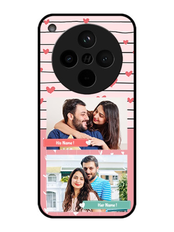 Custom Find X8 5G Custom Metal Phone Case - Photo With Heart Design