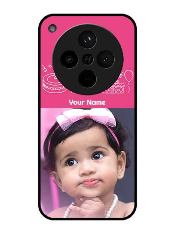 Custom Find X8 5G Custom Metal Phone Case - With Birthday Line Art Design