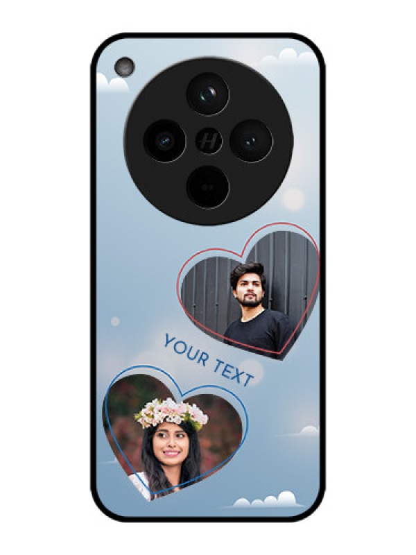 Custom Find X8 5G Custom Metal Phone Case - Blue Color Couple Design