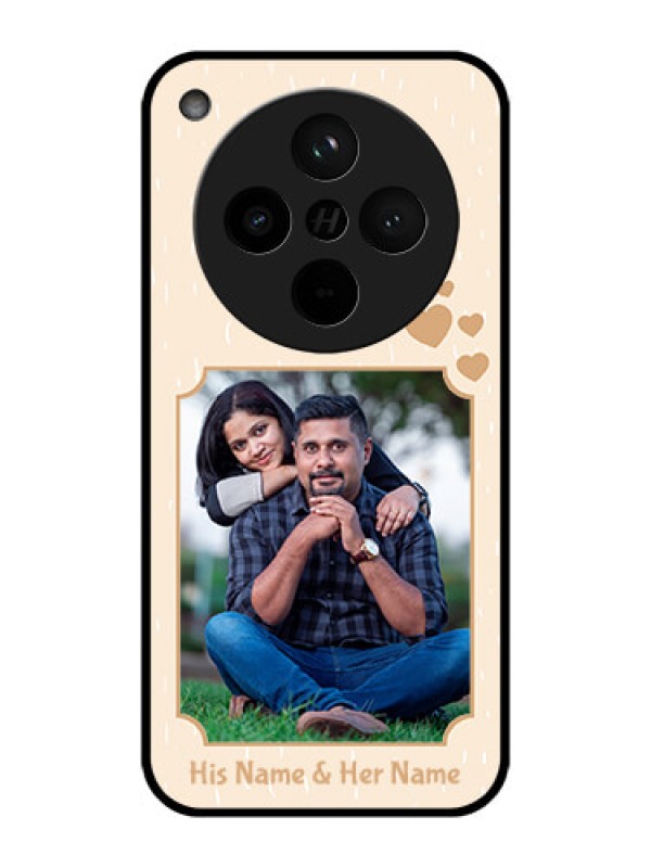 Custom Find X8 5G Custom Metal Phone Case - With Confetti Love Design