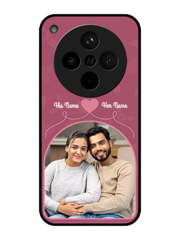 Custom Find X8 5G Custom Metal Phone Case - Love Floral Design