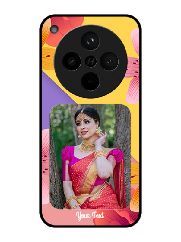 Custom Find X8 5G Custom Metal Phone Case - 3 Image With Vintage Floral Design