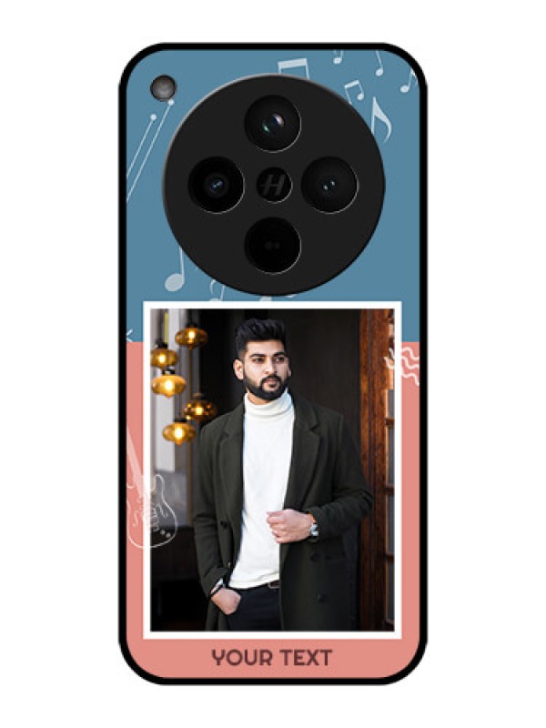 Custom Find X8 5G Custom Metal Phone Case - With Color Musical Note Design