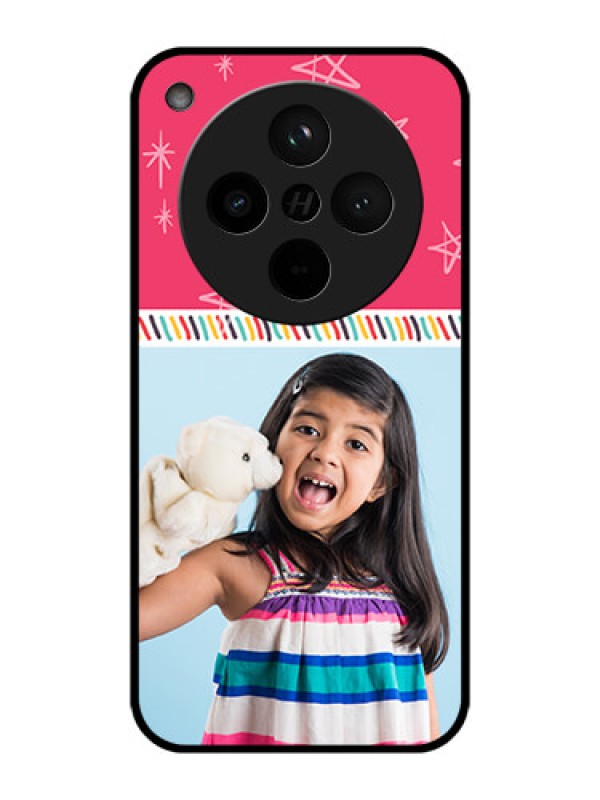 Custom Find X8 5G Custom Metal Phone Case - Line Art Design