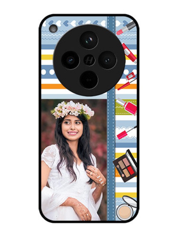 Custom Find X8 5G Custom Metal Phone Case - Makeup Icons Design