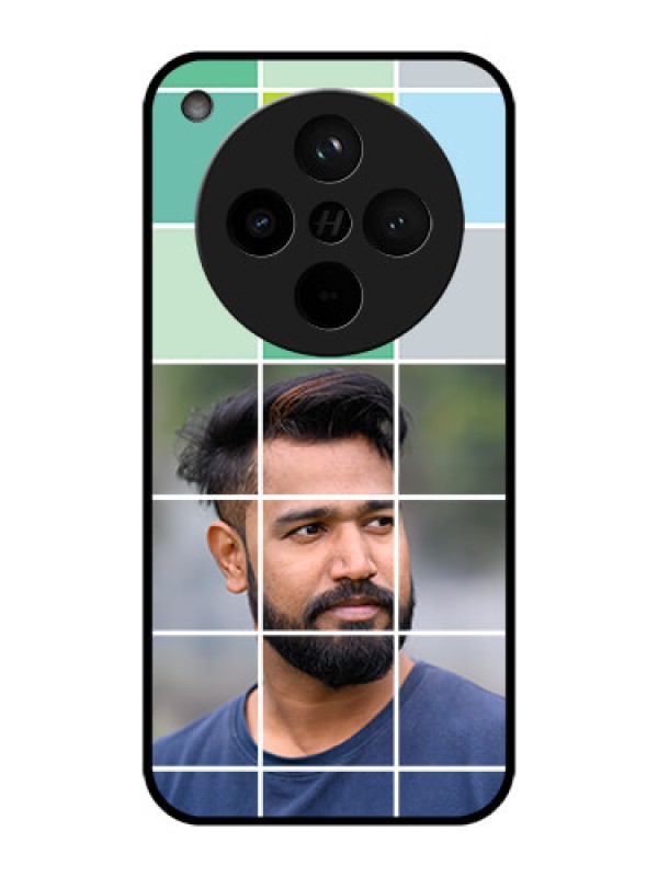 Custom Find X8 5G Custom Metal Phone Case - With White Box Pattern