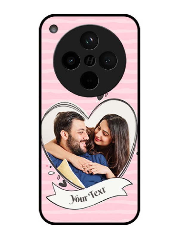 Custom Find X8 5G Custom Metal Phone Case - Vintage Heart Design