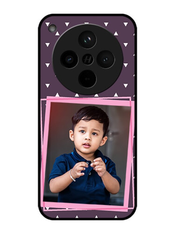 Custom Find X8 5G Custom Metal Phone Case - Triangle Pattern Dotted Design